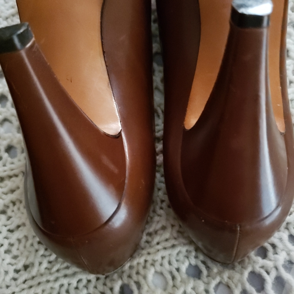 💞VINTAGE 70's AMALFI by RAUGONI BROWN PUMPS💞 - Picture 7 of 8